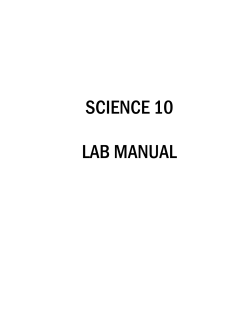 science 10 - School District No.5