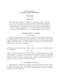 LAB 4: Beta-Ray Spectrometer