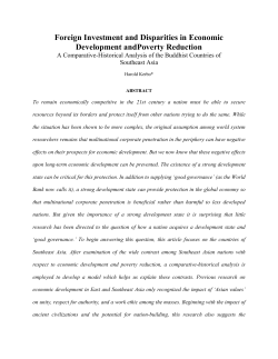 Foreign Investment and Disparities in Economic Development and