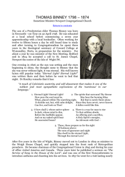 thomas binney - the IW History Extras Site