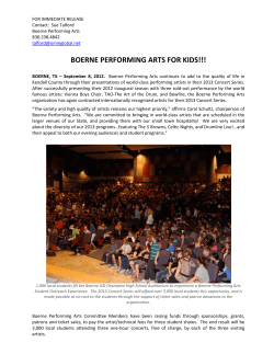 BOERNE PERFORMING ARTS FOR KIDS!!!