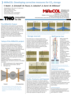 MiReCOL: Developing corrective measures for CO storage