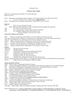 Curriculum Vitae - Boston University