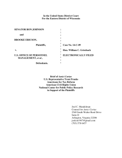 Sen. Ron Johnson v. U.S. Office of Personnel Management