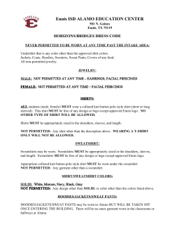 Dress Code for Horizons