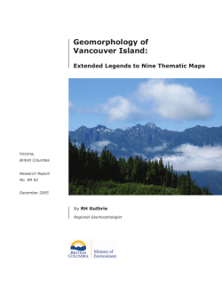 Geomorphology of Vancouver Island