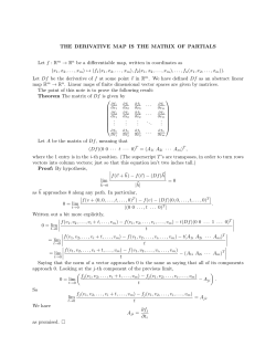 matrix of partial derivatives