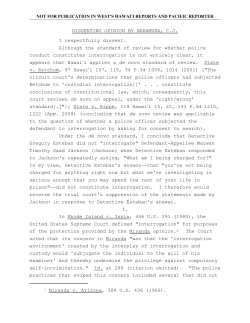 Miranda v. Arizona, 384 U.S. 436 (1966). DISSENTING OPINION BY