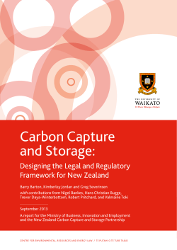 Carbon Capture and Storage