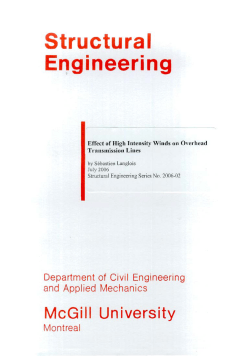 Effect of High Intensity Winds on Overhead Transmission Lines
