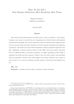 Time To Get Out ? How Sentence Reductions Affect
