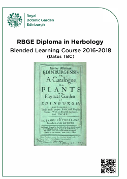 Cr lo u - PropaGate Learning - Royal Botanic Garden Edinburgh