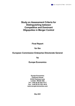 Study on Assessment Criteria for Distinguishing between