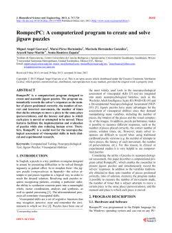 RompecPC: A computerized program to create and solve jigsaw