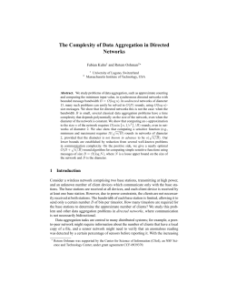 The Complexity of Data Aggregation in Directed Networks