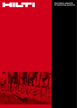 Corrosion aspects of fastening systems