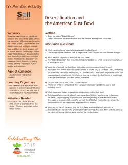 Dust Bowl activity  - Soil Science Society of America