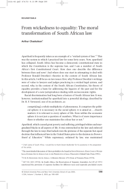 From wickedness to equality: The moral