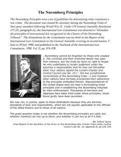 The Nuremberg Principles