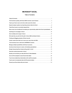 MICROSOFT EXCEL