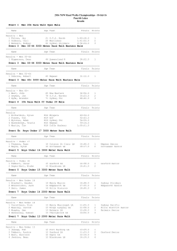 Event 5b Boys Under 17 3000 Meter Race Walk Event 3 Men 65+