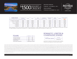 HR $1500 Resort Credit PAL6504 (01APR11)