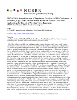 2017 NCSBN Annual Institute of Regulatory Excellence (IRE