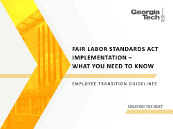 Employee Transition Guidelines