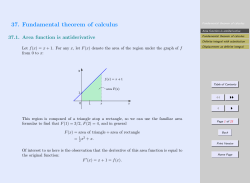 37. Fundamental theorem of calculus