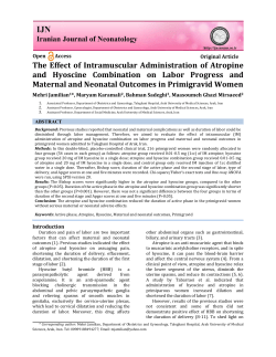 - Iranian Journal of Neonatology
