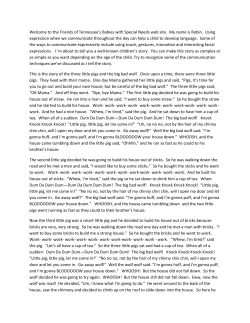 3 Little Pigs Transcript - Friends of Tennessee`s Babies with Special