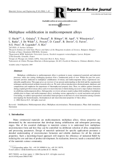 Multiphase solidification in multicomponent alloys