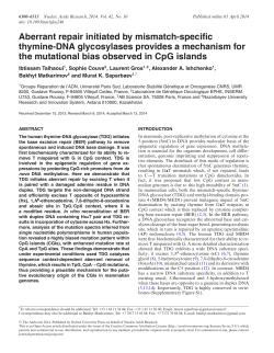 Aberrant repair initiated by mismatch-specific thymine