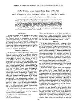 Sulfur Dioxide at the Venus Cloud Tops