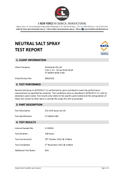 neutral salt spray test report