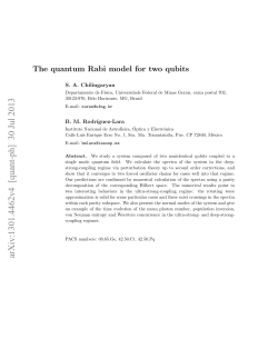 The quantum Rabi model for two qubits