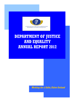 2012 Annual Report - The Department of Justice and Equality