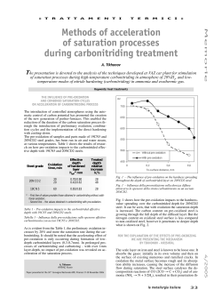 Methods of acceleration of saturation processes during