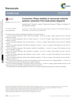 Correction: Phase stability in nanoscale material systems: extension