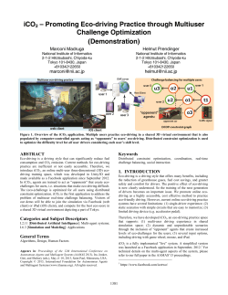 iCO2 &ndash; Promoting Eco-driving Practice through Multiuser
