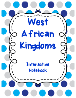 Interactive Study Guide- West Africa