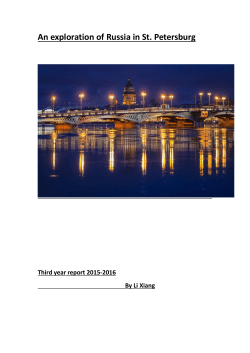 An exploration of Russia in St. Petersburg