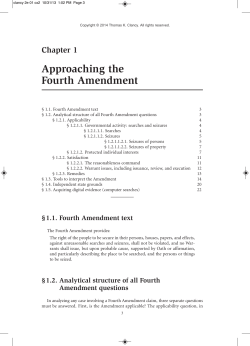 Approaching the Fourth Amendment