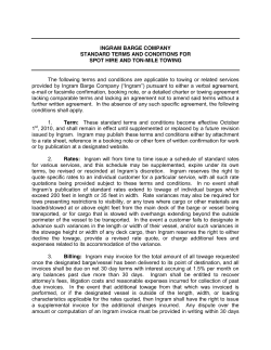 INGRAM BARGE COMPANY STANDARD TERMS AND