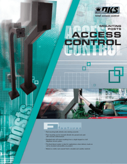 Mounting Posts Cutsheet