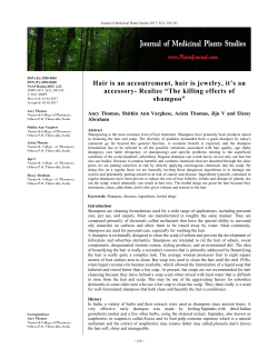 - Journal of Medicinal Plants Studies