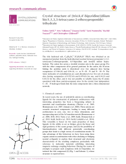 Crystal structure of [tris (4, 4&prime;-bipyridine)] diium bis (1, 1, 3, 3
