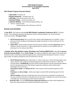 Events and Activities - Kentucky Education Association