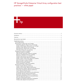 HP StorageWorks Enterprise Virtual Array