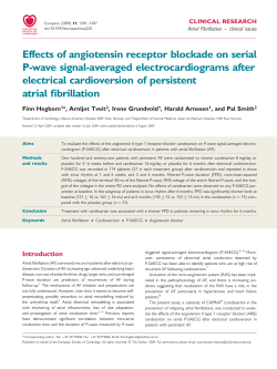 Effects of angiotensin receptor blockade on serial P